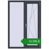 Ціноутворення Вікна 1000x1450 мм REHAU Euro 70 ANTHRACITE_GREY_STRUKTURAL з двох сторін. Ціна: ₴14,594.50