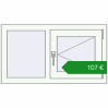 Ціноутворення Вікна 900x500 мм REHAU Brillant-Design. Ціна: €106.97