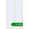 Ціноутворення Вікна 1150x1970 мм REHAU Euro 60 Білий (RAL 9016) з двох сторін. Ціна: ₴6,077.81
