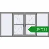 Ціноутворення Вікна 2400x1200 мм Altest Pony 375 RAL 9007 Grey aluminium з двох сторін. Ціна: ₴29,722.44
