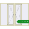 Ціноутворення Вікна 2000x1600 мм REHAU Euro 70 PEARL_WHITE_BEIGE_52L-2 з двох сторін. Ціна: ₴27,863.71