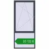 Ціноутворення Вікна 1200x2700 мм REHAU Euro 60 ANTHRACITE_GREY_STRUKTURAL з двох сторін. Ціна: ₴20,122.13