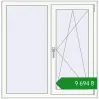 Ціноутворення Вікна 1107x1125 мм REHAU Euro 70 Білий (RAL 9016) з двох сторін. Ціна: ₴9,693.57