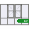 Ціноутворення Вікна 2000x1500 мм Altest Pony 375 RAL 9007 Grey aluminium з двох сторін. Ціна: $654.03