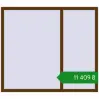 Ціноутворення Вікна 1600x1400 мм REHAU Euro 70 WALNUT з двох сторін. Ціна: ₴11,408.57