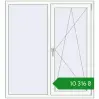 Ціноутворення Вікна 1280x1400 мм REHAU Brillant-Design Білий (RAL 9016) з двох сторін. Ціна: ₴10,316.47