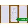 Ціноутворення Вікна 1900x1300 мм REHAU Euro 70 GOLDEN OAK з двох сторін. Ціна: ₴18,152.69
