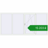 Ціноутворення Tilt-and-Turn 3200x1500 mm REHAU Euro 60 RAL 9016 Traffic white two-sided. Ціна: ₴15,203.42