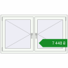 Ціноутворення Вікна 1440x820 мм REHAU Euro 60 Білий (RAL 9016) з двох сторін. Ціна: ₴7,448.43