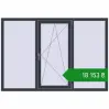 Ціноутворення Вікна 1900x1300 мм REHAU Euro 70 ANTHRACITE_GREY_STRUKTURAL з двох сторін. Ціна: ₴18,152.69