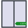 Ціноутворення Tilt-and-Turn 1200x1300 mm REHAU Euro 60 ANTHRACITE_GREY_STRUKTURAL two-sided. Ціна: ₴6,207.12