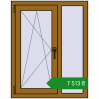 Ціноутворення Вікна 800x1010 мм REHAU Euro 60 LIGHT_OAK з двох сторін. Ціна: ₴7,512.97