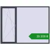 Ціноутворення Вікна 2630x2005 мм REHAU SYNEGO MD ANTHRACITE_GREY_STRUKTURAL з двох сторін. Ціна: ₴35,207.92