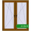 Ціноутворення Вікна 1300x1500 мм REHAU Brillant-Design GOLDEN OAK з двох сторін. Ціна: ₴25,283.50