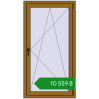 Ціноутворення Вікна 800x1500 мм REHAU Euro 70 LIGHT_OAK з двох сторін. Ціна: ₴10,559.31