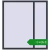 Ціноутворення Вікна 1300x1400 мм REHAU Brillant-Design ANTHRACITE_GREY_STRUKTURAL з двох сторін. Ціна: ₴13,435.01