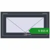 Ціноутворення Вікна 870x470 мм REHAU Euro 70 ANTHRACITE_GREY_STRUKTURAL з двох сторін. Ціна: ₴5,855.33