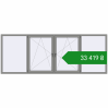 Ціноутворення Вікна 3500x1300 мм Altest Pony 375 RAL 9007 Grey aluminium з двох сторін. Ціна: ₴33,419.21
