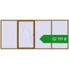 Ціноутворення Вікна 5000x2150 мм REHAU Euro 60 GOLDEN OAK з двох сторін. Ціна: ₴52,190.77