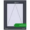 Ціноутворення Вікна 670x870 мм REHAU Euro 60 ANTHRACITE_GREY_STRUKTURAL з двох сторін. Ціна: ₴6,071.71