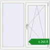 Ціноутворення Вікна 1170x1150 мм REHAU Euro 60 Білий (RAL 9016) з двох сторін. Ціна: ₴6,265.12
