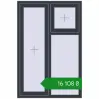 Ціноутворення Вікна 1000x1500 мм REHAU SYNEGO MD ANTHRACITE_GREY_STRUKTURAL з двох сторін. Ціна: ₴16,107.60