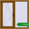Ціноутворення Вікна 1200x1200 мм REHAU Euro 70 GOLDEN OAK з двох сторін. Ціна: ₴11,749.27