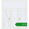 Ціноутворення Вікна 1500x1700 мм REHAU Euro 70 Білий (RAL 9016) з двох сторін. Ціна: €377.29