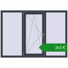 Ціноутворення Вікна 1700x1200 мм REHAU Euro 60. Ціна: €262.59