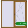 Ціноутворення Вікна 1500x1600 мм REHAU Brillant-Design LIGHT_OAK з двох сторін. Ціна: ₴21,049.21