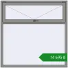 Ціноутворення Вікна 1500x1500 мм Altest Pony 375 RAL 9007 Grey aluminium з двох сторін. Ціна: ₴14,695.27