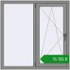 Ціноутворення Вікна 1200x1200 мм Altest Pony 375 RAL 9007 Grey aluminium з двох сторін. Ціна: ₴15,154.58