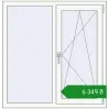 Ціноутворення Вікна 1110x1140 мм REHAU Euro 60 Білий (RAL 9016) з двох сторін. Ціна: ₴6,348.73