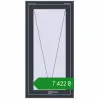 Ціноутворення Вікна 600x1200 мм REHAU Euro 60 ANTHRACITE_GREY_STRUKTURAL з двох сторін. Ціна: ₴7,422.16