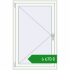 Ціноутворення Tilt-and-Turn 800x1250 mm REHAU Brillant-Design RAL 9016 Traffic white two-sided. Ціна: ₴6,677.89