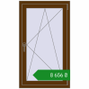 Ціноутворення Вікна 700x1200 мм REHAU Euro 70 WALNUT з двох сторін. Ціна: ₴8,655.65