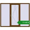 Ціноутворення Вікна 1760x1420 мм REHAU Euro 70 WALNUT з двох сторін. Ціна: ₴17,647.80