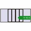 Ціноутворення Вікна 4500x2000 мм REHAU Euro 70 BLACK_BROWN з двох сторін. Ціна: ₴75,181.59