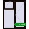 Ціноутворення Вікна 1200x1500 мм REHAU Euro 60 BLACK_BROWN з двох сторін. Ціна: ₴14,868.53