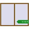 Ціноутворення Вікна 1720x1390 мм REHAU Brillant-Design GOLDEN OAK з двох сторін. Ціна: ₴16,146.43
