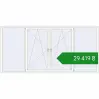 Ціноутворення Вікна 3235x1560 мм REHAU Euro 70 Білий (RAL 9016) з двох сторін. Ціна: ₴29,419.42