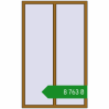 Ціноутворення Вікна 1100x1800 мм REHAU Euro 60 LIGHT_OAK з двох сторін. Ціна: ₴8,762.83