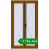 Ціноутворення Вікна 940x1670 мм REHAU Euro 60 GOLDEN OAK з двох сторін. Ціна: 17 776.28 UAH