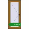 Ціноутворення Вікна 625x1440 мм REHAU Euro 60 LIGHT_OAK з двох сторін. Ціна: ₴7,802.67