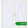 Ціноутворення Вікна 1400x1500 мм REHAU Euro 70 Білий (RAL 9016) з двох сторін. Ціна: ₴13,697.33
