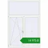Ціноутворення Вікна 1500x2200 мм REHAU Euro 70 Білий (RAL 9016) з двох сторін. Ціна: ₴14,974.52