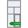 Ціноутворення Вікна 1000x2000 мм Altest Pony 375 RAL 9007 Grey aluminium з двох сторін. Ціна: ₴18,991.83
