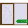 Ціноутворення Вікна 1750x1440 мм REHAU Euro 60 WALNUT з двох сторін. Ціна: ₴13,790.12