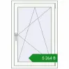 Ціноутворення Вікна 730x1070 мм REHAU Euro 70 Білий (RAL 9016) з двох сторін. Ціна: ₴5,263.52