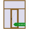 Ціноутворення Вікна 1550x2000 мм REHAU Euro 60 LIGHT_OAK з двох сторін. Ціна: ₴16,440.82